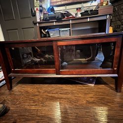 Dark Wood Coffee Table 