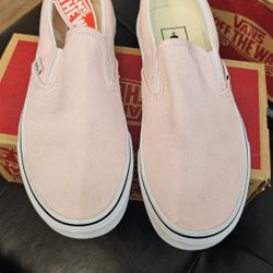 Slip on Pink Van's- woman size 6.5