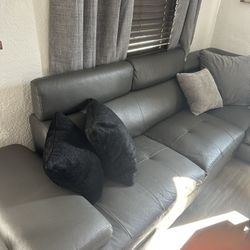Leather Sectional Sofa 