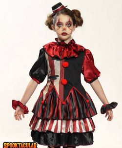 Twisted Clown Halloween Costume - Large