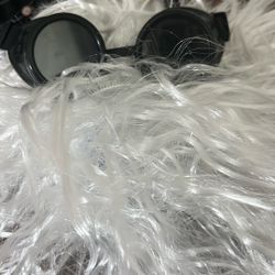 Mad scientist/einstein wig goggles