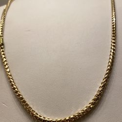 14KT YELLOW GOLD FRANCO, 24”, 30.5g, 3mm