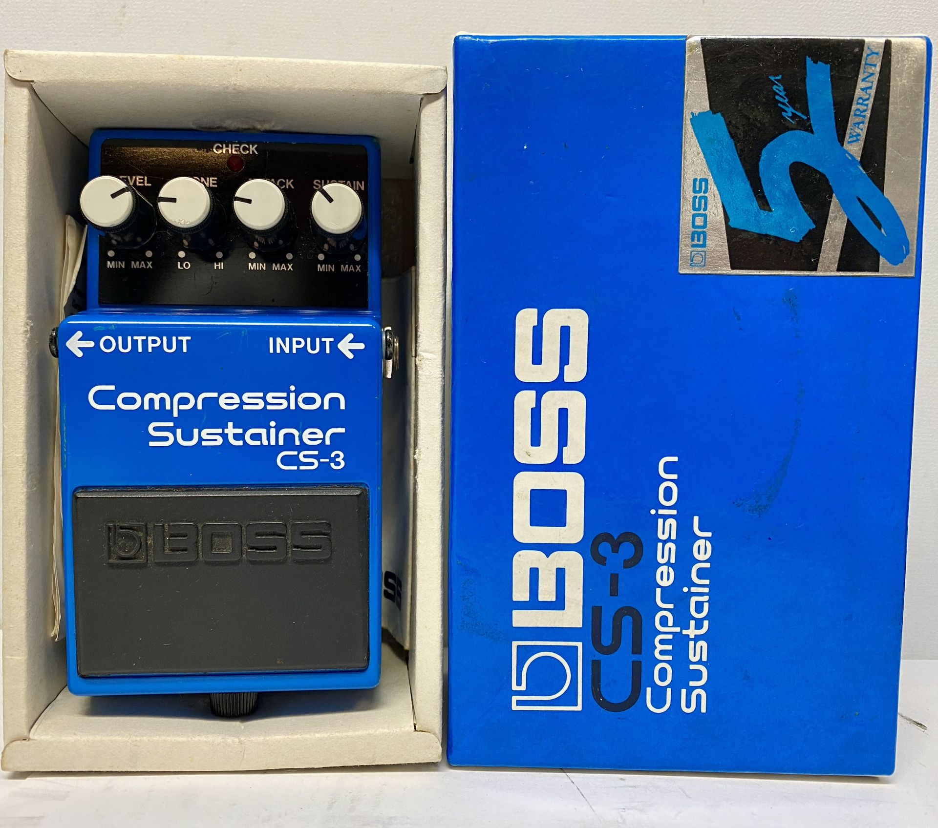 Boss Compression Sustainer CS-3 Electric Blue Guitar Effect Pedal