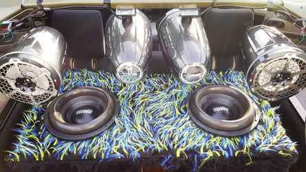 High end car audio subs and amps
