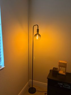 Modern Minimalist Floor Lamp with Edison Bulb