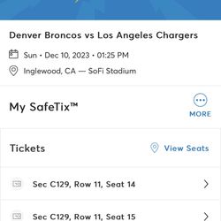 BRONCOS VS CHARGERS TICKETS🚨🚨🚨