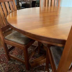 Restoration Hardware Mission Circular Table & Chairs