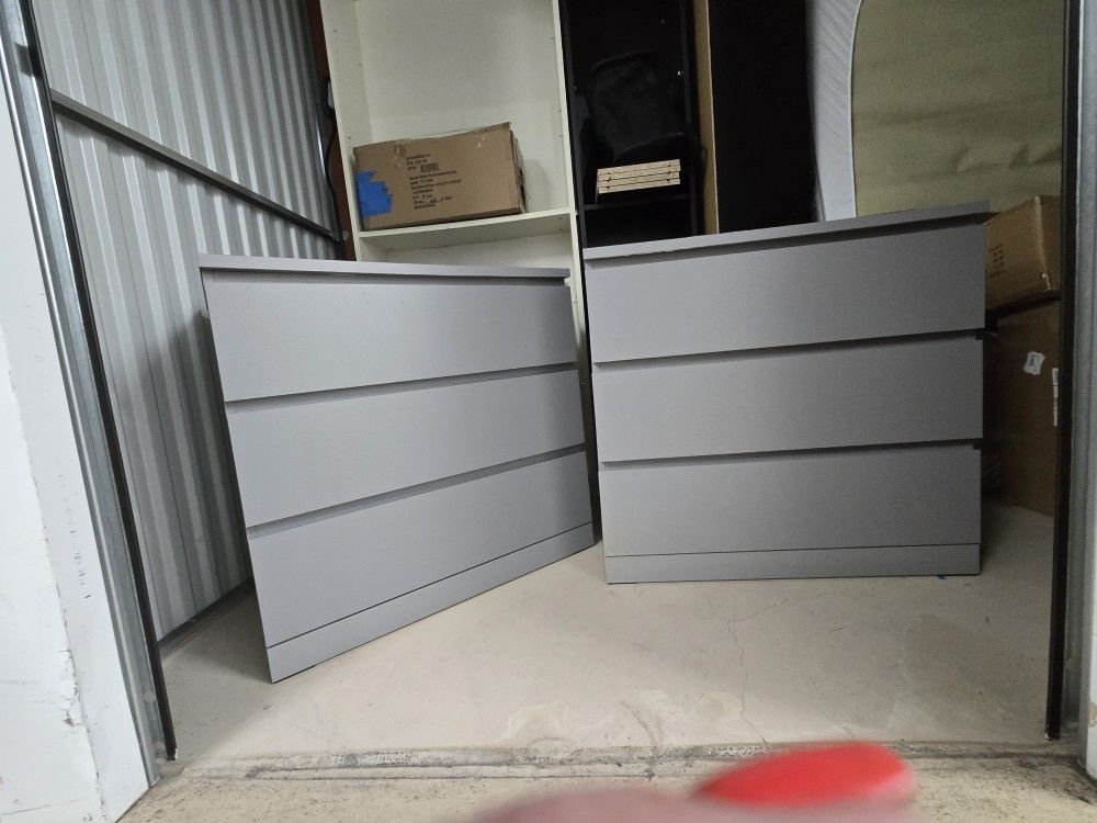 Night Stand Table Each 2ft 7 Inches Height And 2 Ft 8 Inches Wide Is Like Dresser Type With 3 Drawer $55 Each Unit