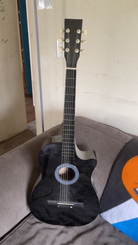 Black Acoustic Guitar