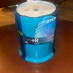TDK DVD R Recordable 1-16X 4.7Gb 100 Pack Spindle Factory Sealed Blank DVD CD