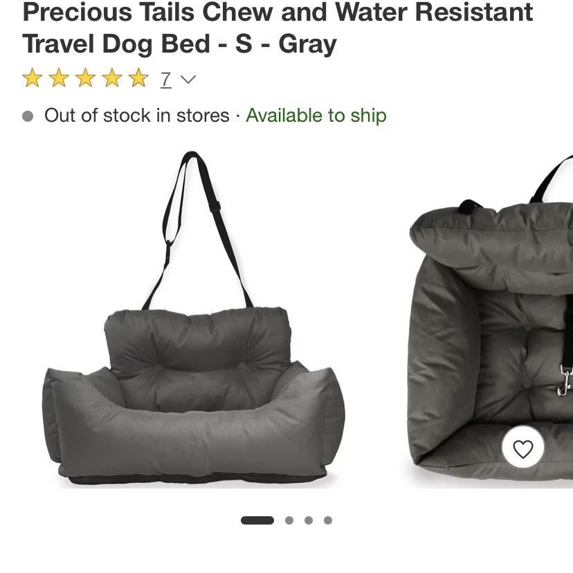 NWT Heart To Tail Travel Pet Bed