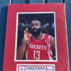 Houston Rockets James Harden Framed Poster
