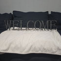 Welcome wall sign