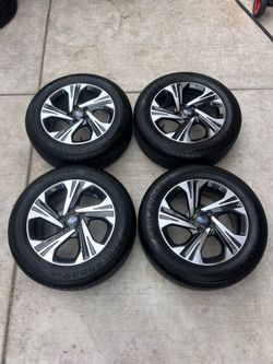 Set of Subaru Crosstrek 17in wheels 5x114.3 (5x4.5) Tires 225/60r17 Fit Forester Impreza