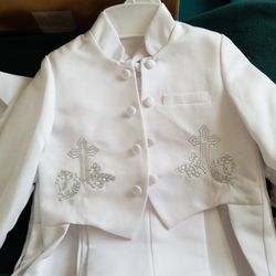 Boys Toddler Infants Baptism Communion Suit Tuxedo 