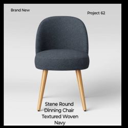 Brand New In Sealed Box -  Stene Round  Chair Dinning Chairs Textured Woven - Project 62- 