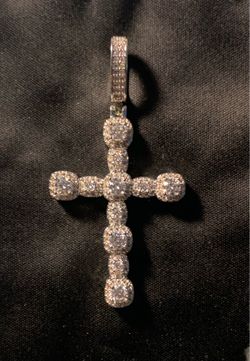 GRA CERTIFIED Moissanite and Sterling Silver Charm