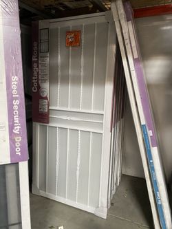 Cottage rose security door