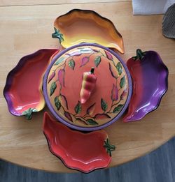 Chilli Warmer With Sauce Servers