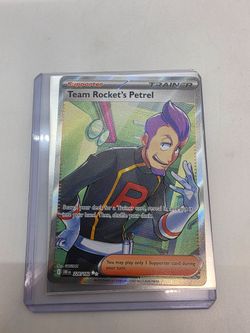 Team Rocket's Petrel 226/182 Double White Star Ultra Rare Destined Rivals Full Art Pokemon Pokémon Excellent condition  SV10 DRI
