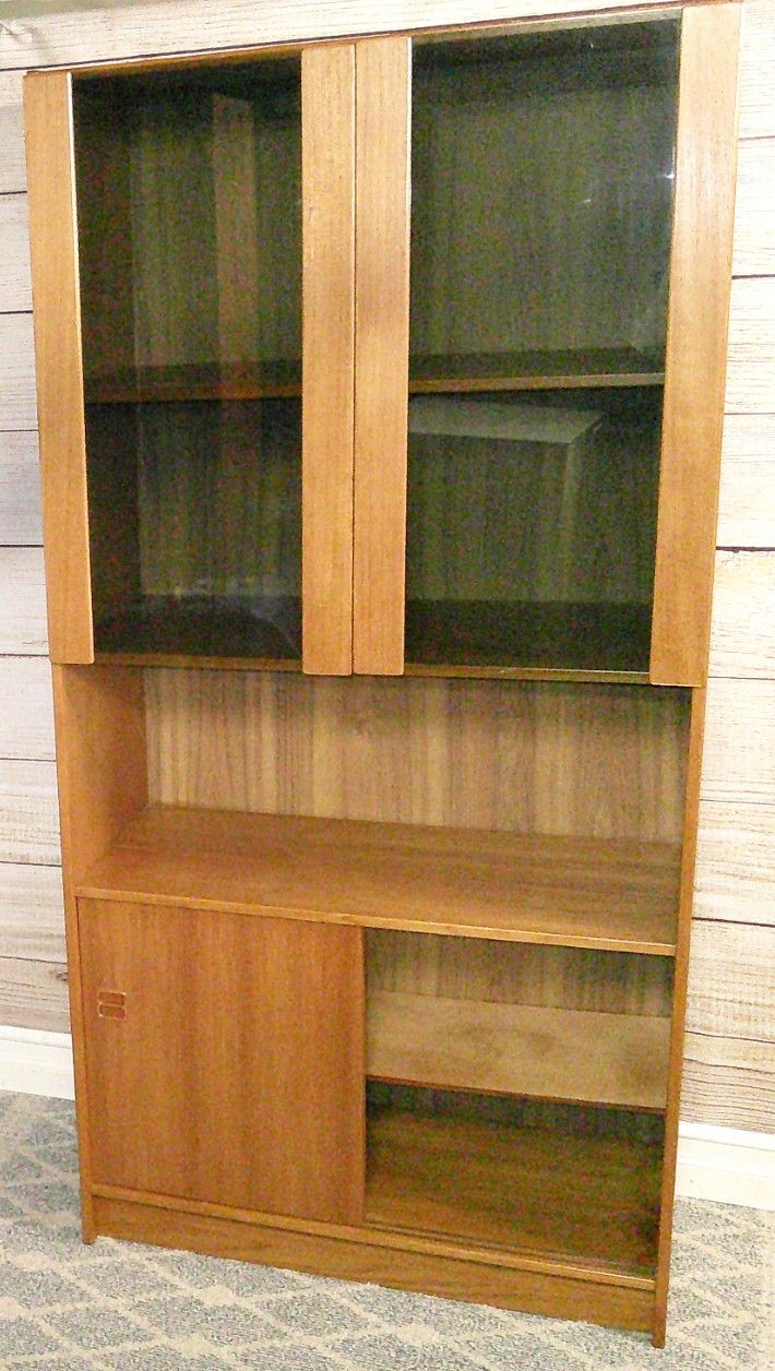 Danish - MC Teak Wood Cabinet with Adjustable Shelves - Delivered