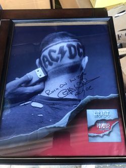 Autographed AC/DC photo