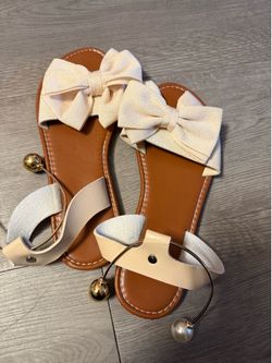 Women's Bow Sandals Size 38