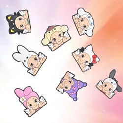 8 Pack Sanrio Sonny Angle Croc Charms 