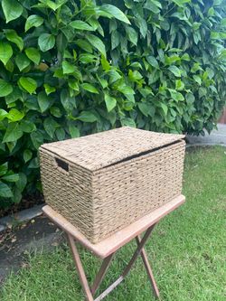 Wicker Basket with Lid