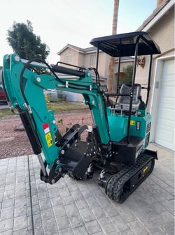 1 ton 13.5HP Mini Excavator Compact Excavator for Home Use, Gardening Landscaping & Small-Scale DIY