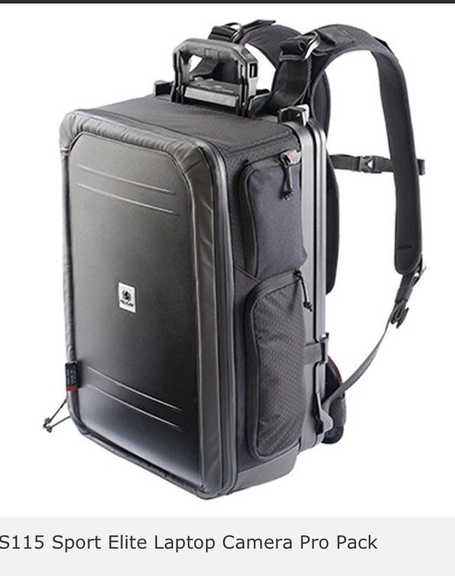 Pelican S115 Backpack Sport Elite Hard Case Laptop Camera Tools Pro Pack Technician Low voltage