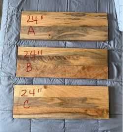 World Market 24” Solid Wood Shelves in Natural