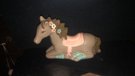 Horse Shaped Ceramic Beautiful Pony Bank (retired). Target Circo Brand 