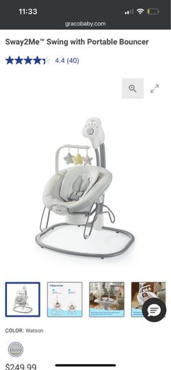 graco sway2me swing with portable bouncer