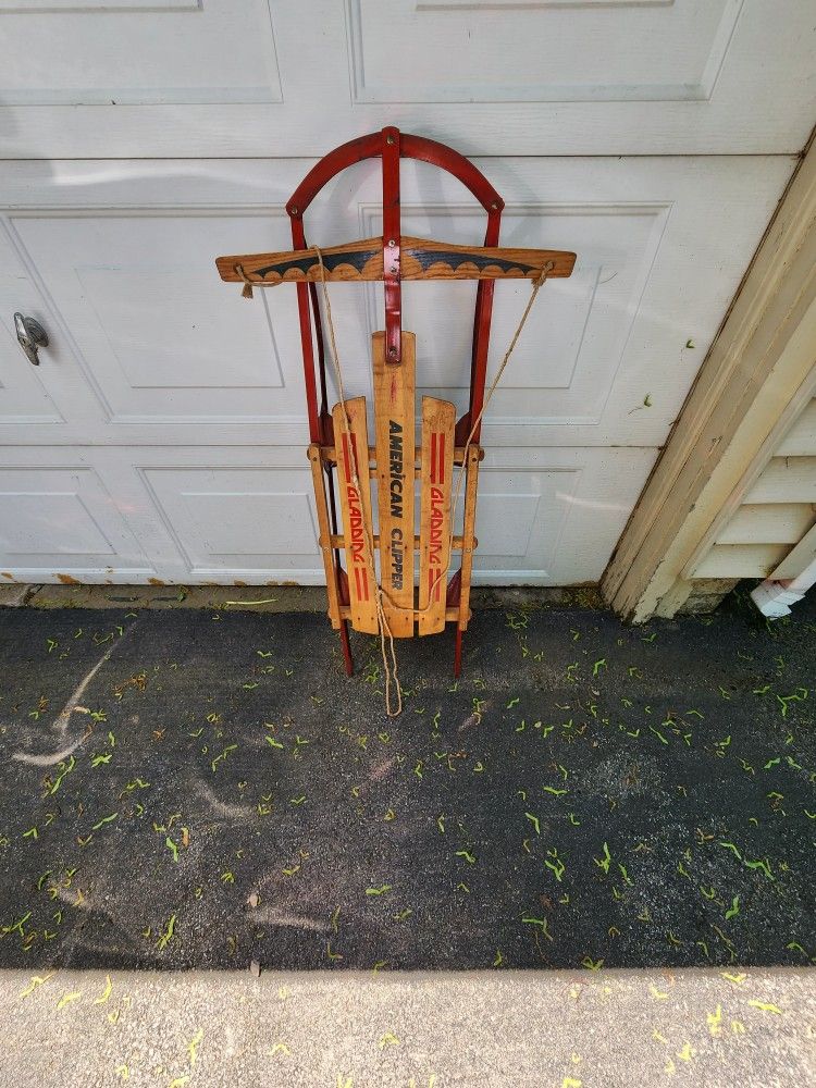Vintage American Clipper Sled