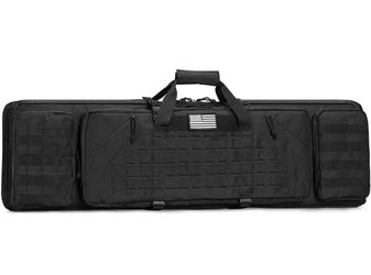CVLIFE Soft Rifle Case Double Long Gun Bag,with Lockable Zipper and Backpack Strap,Rifle Backpack Rfl  Case for Outdoor Hunting Shooting Range
