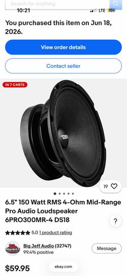 4 ds18 speakers 6.5’s no speaker rack