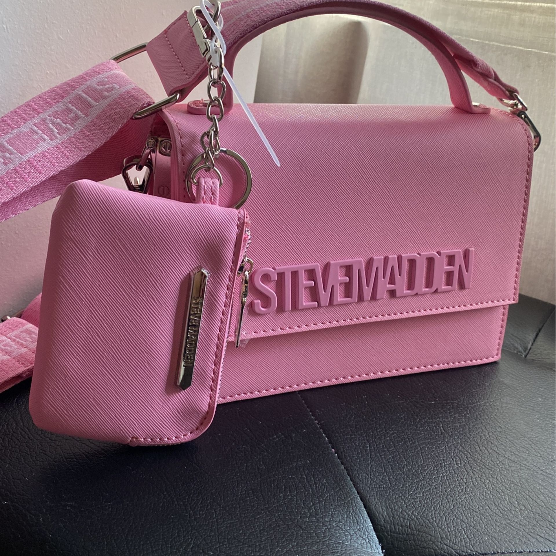 Steve Madden Pink Crossbody W/coinpurse