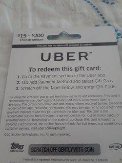Pre Paid Uber Card For Sale In Orrville Oh Offerup