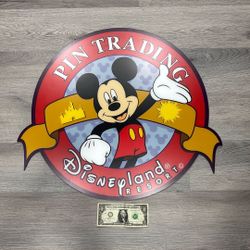 Disney pin trader sign