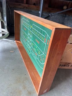 Vintage craps table