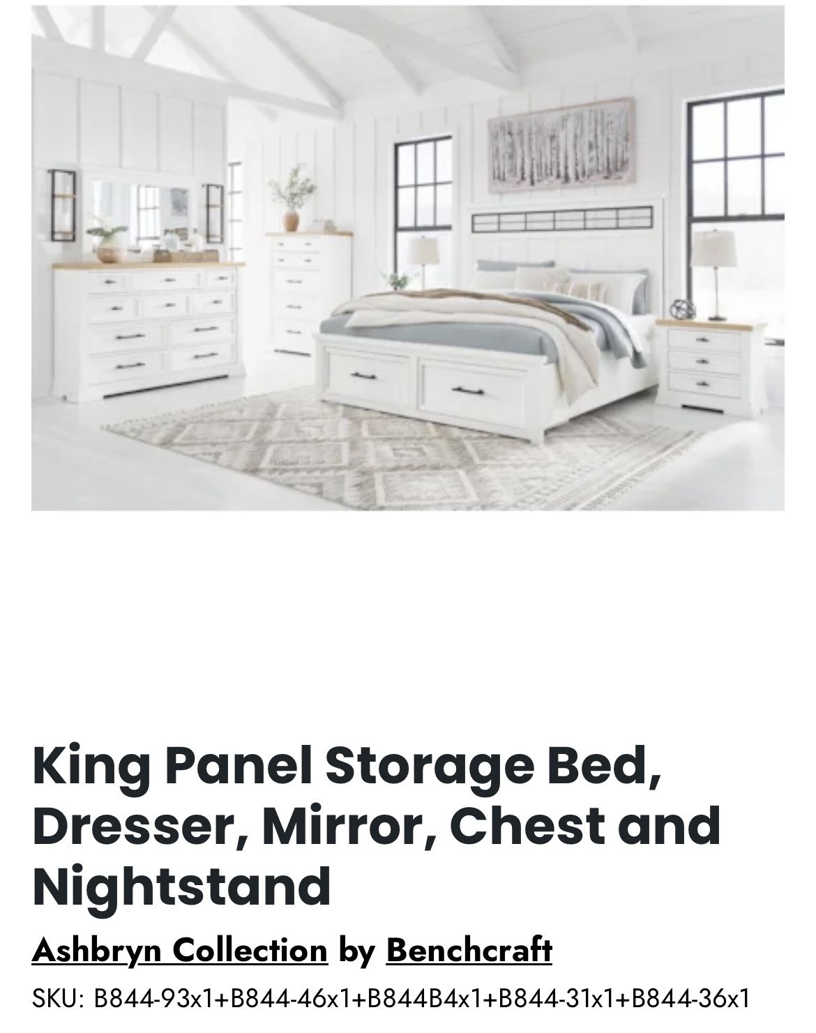 Brand New King Size Bedroom Suit. 