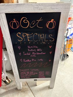Chalkboard sign A frame . Folding