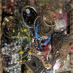 11 + Lbs Of All Wearable Jewelry Vtg -Now Costume Only