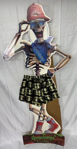 RARE Large 5’ Goosebumps Curly Standee Scholastic Book Store Display RL Stine