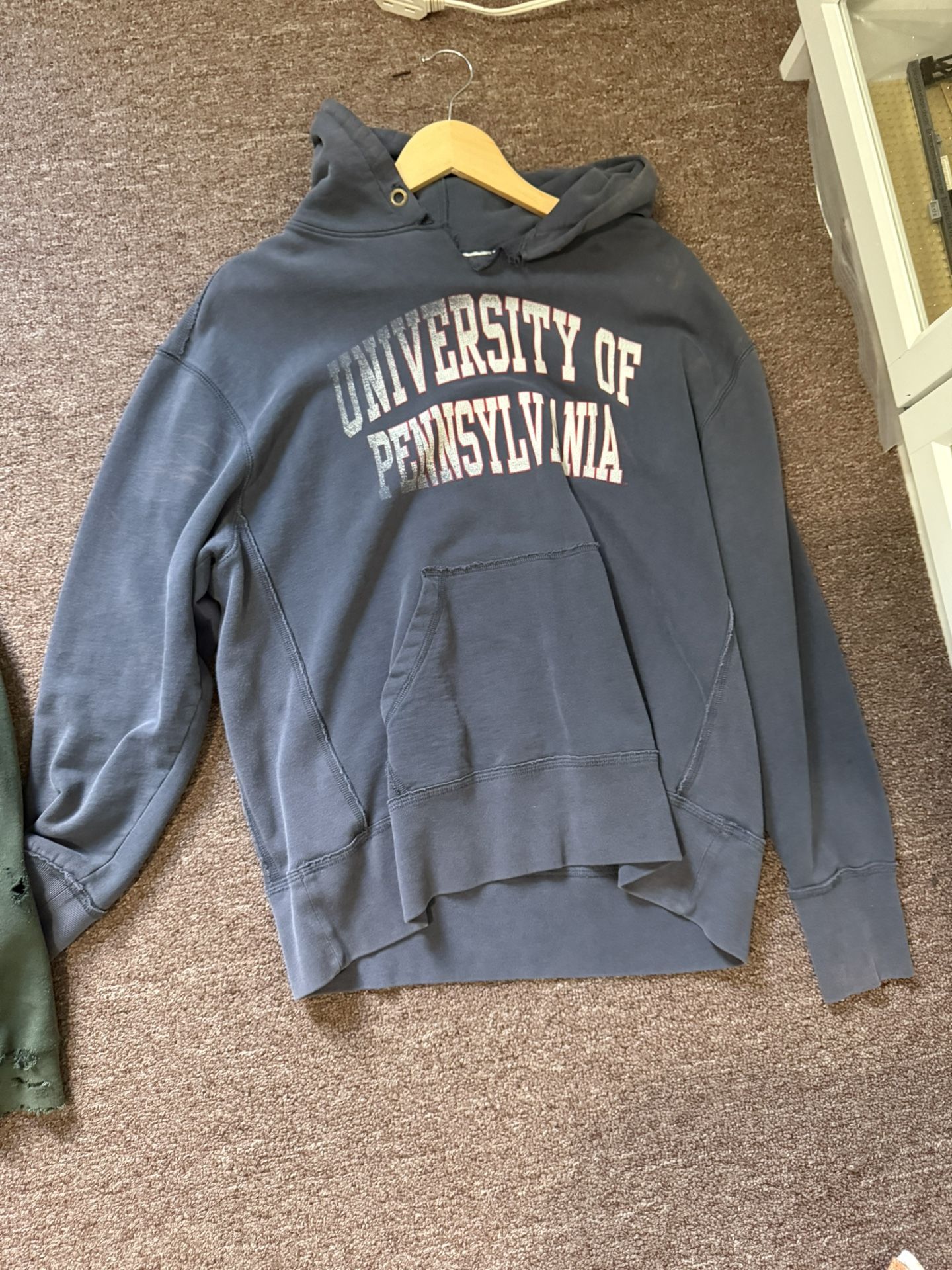 navy blue hoodie