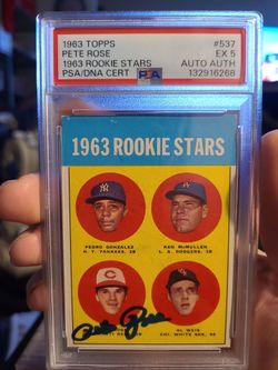 1963 Topps Pete Rose rookie card