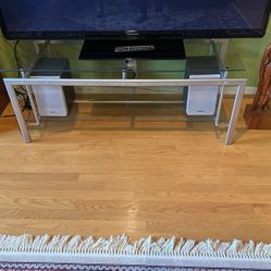 Glass Top Tv Stand - Excellent Condition.