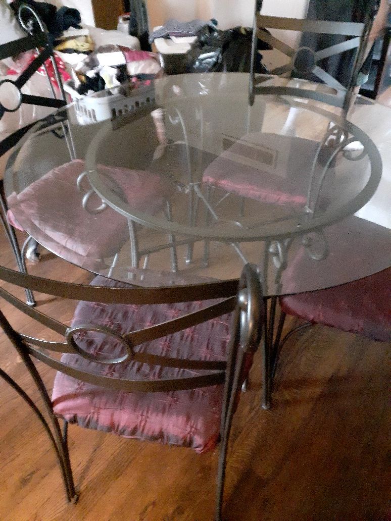 Kitchen table and four chairs