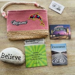 Quotable Magnet, Inspirational “Believe” Faux stone, CA Souvenir Magnets